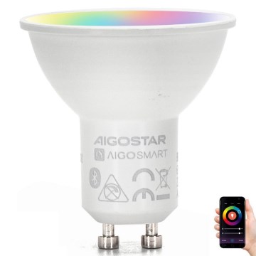 Ampoule à intensité variable LED RGBW GU10/4,9W/230V 2700-6500K - Aigostar