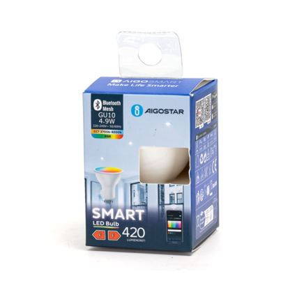 Ampoule à intensité variable LED RGBW GU10/4,9W/230V 2700-6500K - Aigostar