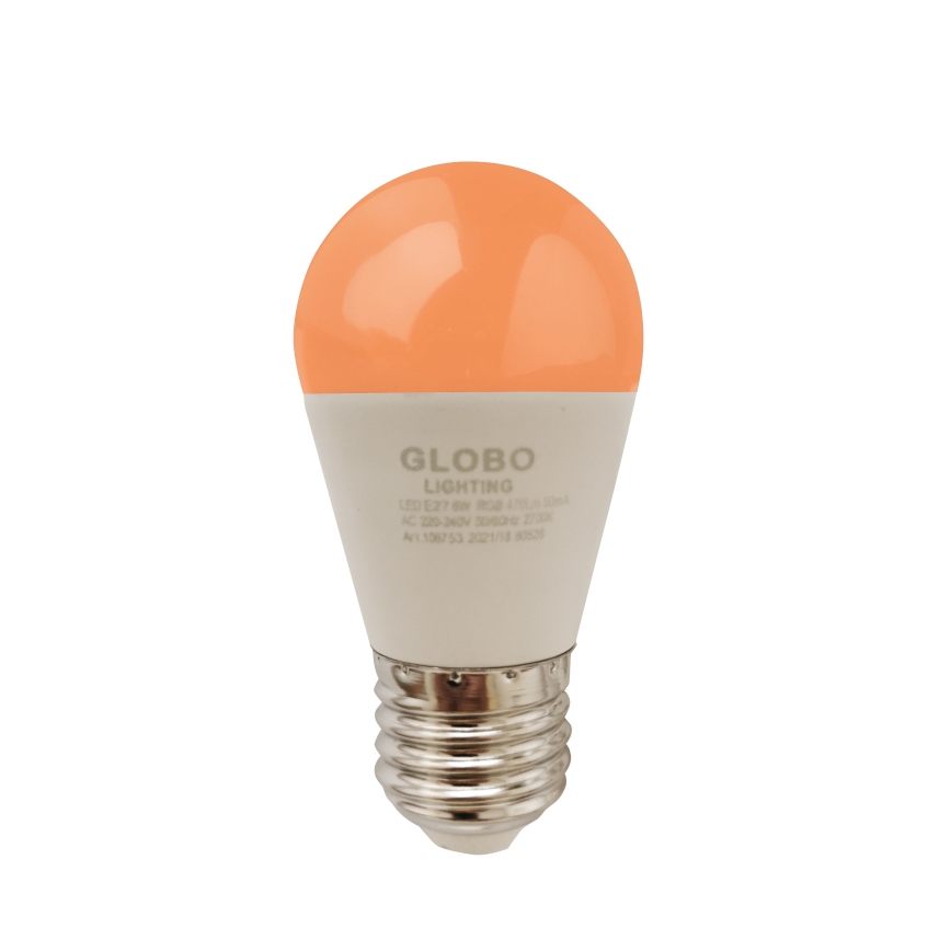 Ampoule à intensité variable LED RGBW E27/6W/230V 3000K + télécommande - Globo