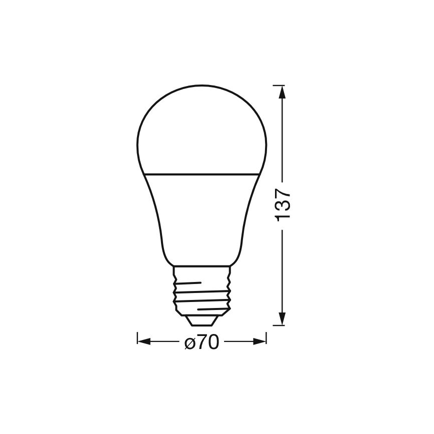 Ampoule à intensité variable LED RGBW SMART+ E27/14W/230V 2700-6500K Wi-Fi - Ledvance