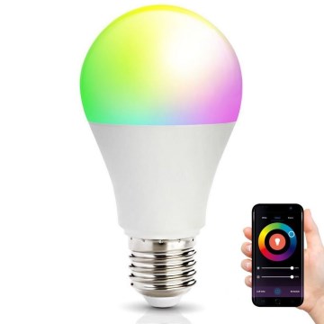 Ampoule connectée à intensité variable LED RGB E27/9,5W/230V 2700-6500K Wi-Fi Tuya
