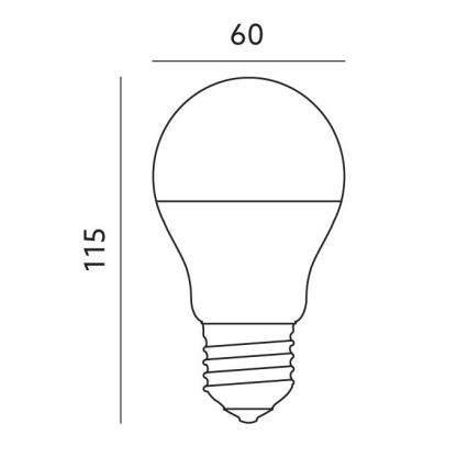 Ampoule connectée à intensité variable LED RGB E27/9,5W/230V 2700-6500K Wi-Fi Tuya