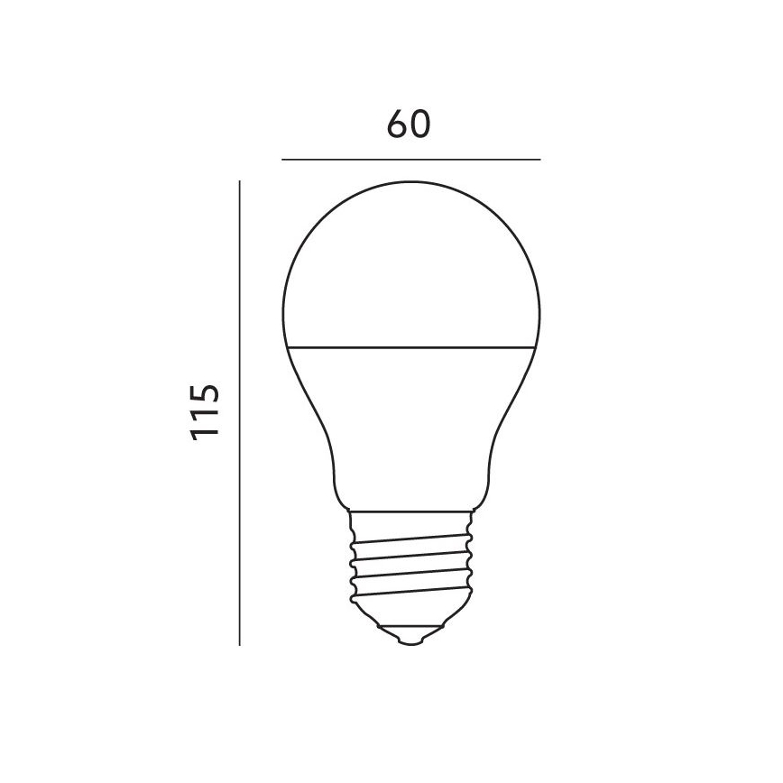 Ampoule connectée à intensité variable LED RGB E27/9,5W/230V 2700-6500K Wi-Fi Tuya