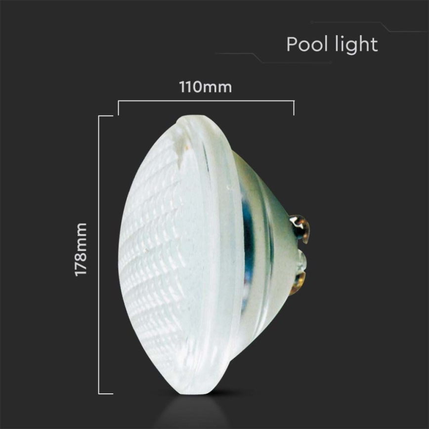 Ampoule de piscine LED/25W/12V IP68 6500K