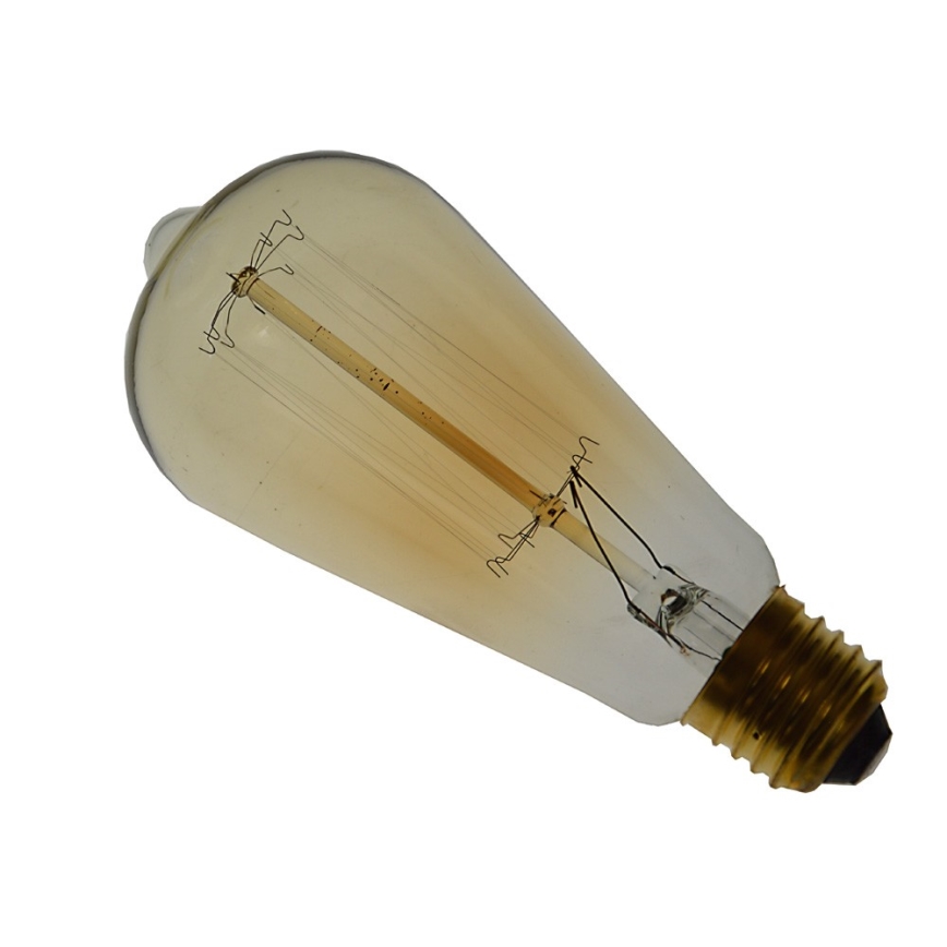 Ampoule décorative industrielle à intensité variable SELEBY ST64 E27/40W/230V 2200K
