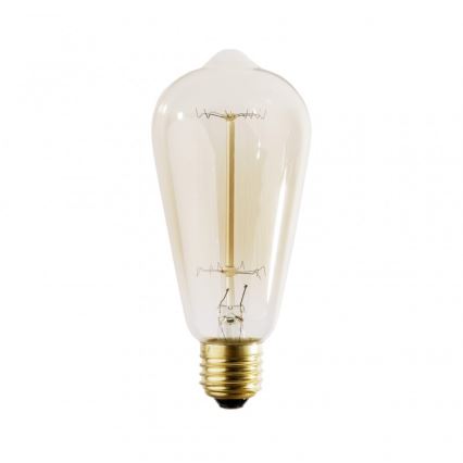 Ampoule décorative industrielle à intensité variable SELEBY ST64 E27/40W/230V 2200K