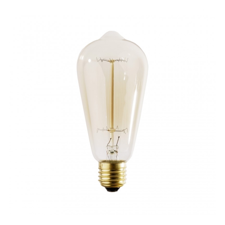 Ampoule décorative industrielle à intensité variable SELEBY ST64 E27/40W/230V 2200K