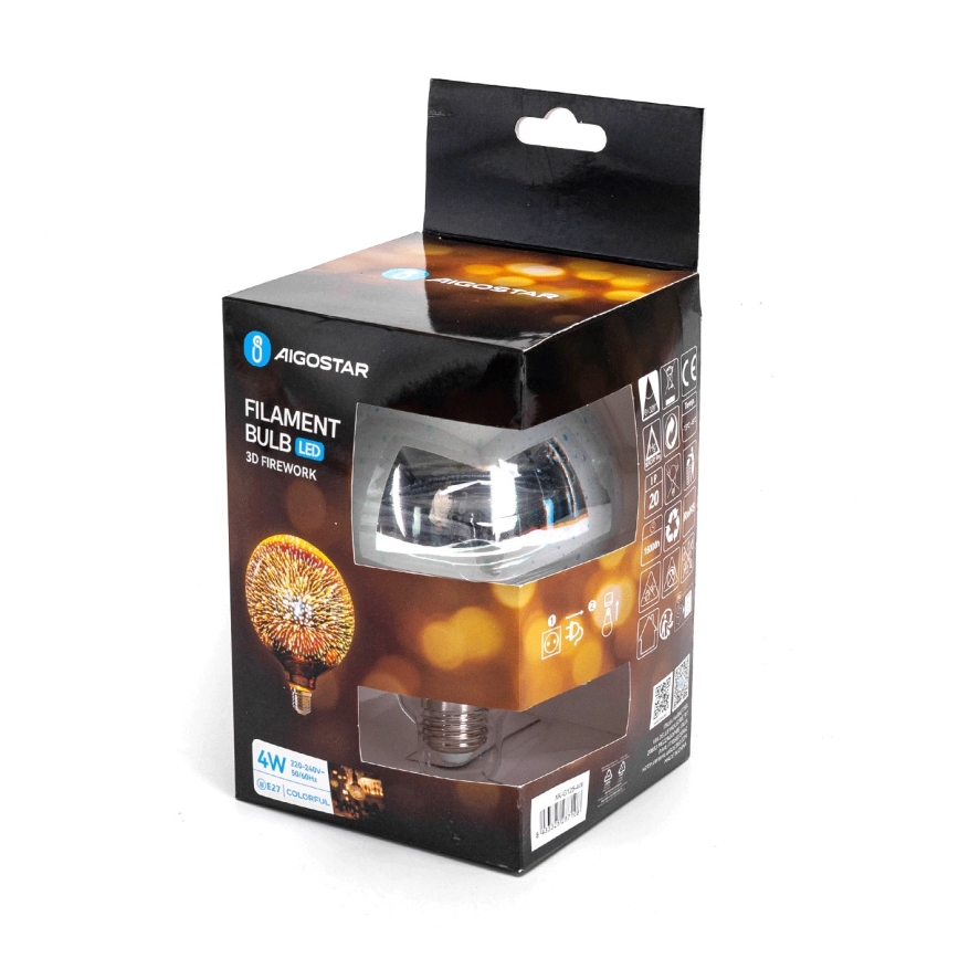 Ampoule décorative LED 3D E27/4W/230V - Aigostar