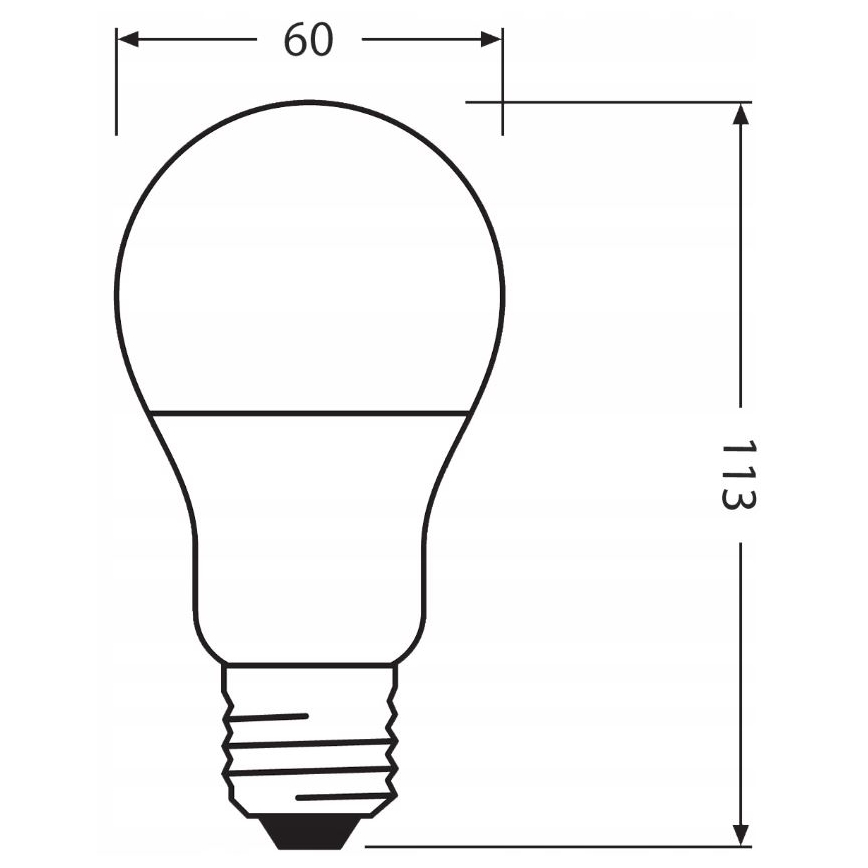 Ampoule en plastique recyclé E27/10W/230V 2700K - Ledvance