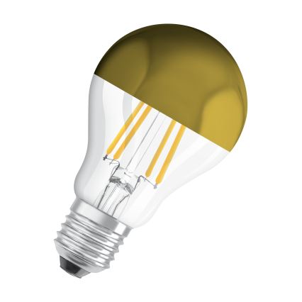 Ampoule LED à dôme miroir FILAMENT E27/6,5W/230V 2700K dorée - Osram