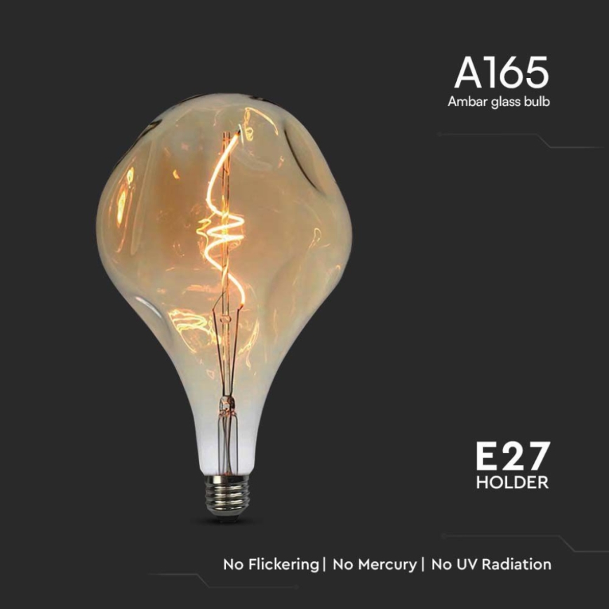 Ampoule LED à filament A165 E27/4W/230V 1800K