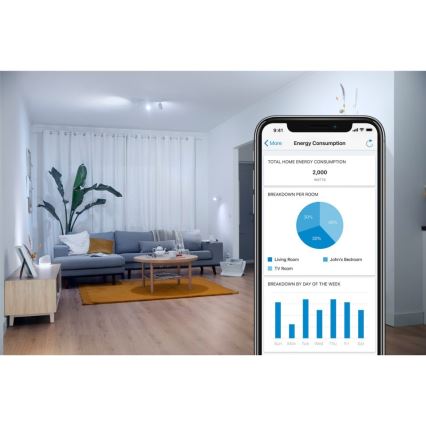 Ampoule LED à intensité variable C37 E14/4,9W/230V 2700-6500K CRI 90 Wi-Fi - WiZ