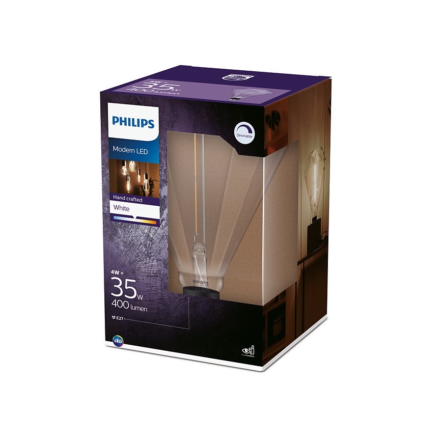 Ampoule LED à intensité variable Philips E27/4W/230V 3000K