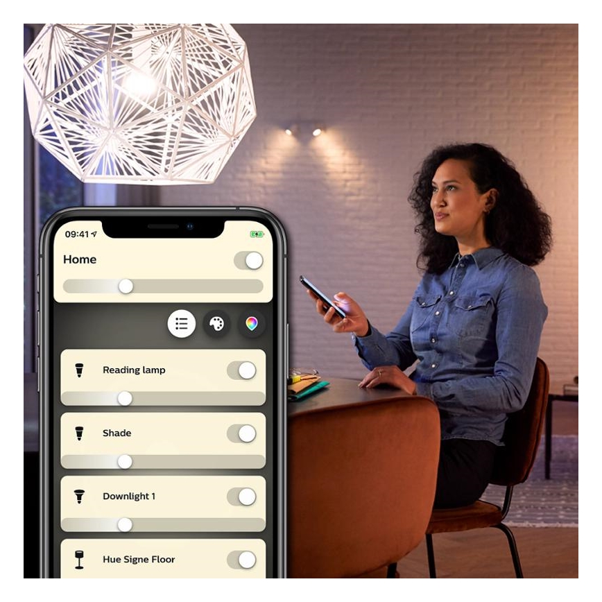 Ampoule LED à intensité variable Philips Hue WHITE FILAMENT ST64 E27/7W/230V 2100K