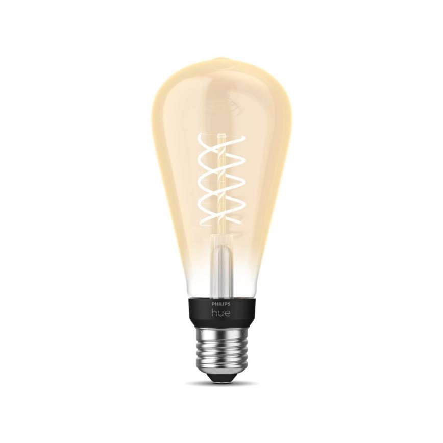 Ampoule LED à intensité variable Philips Hue WHITE FILAMENT ST72 E27/7W/230V 2100K