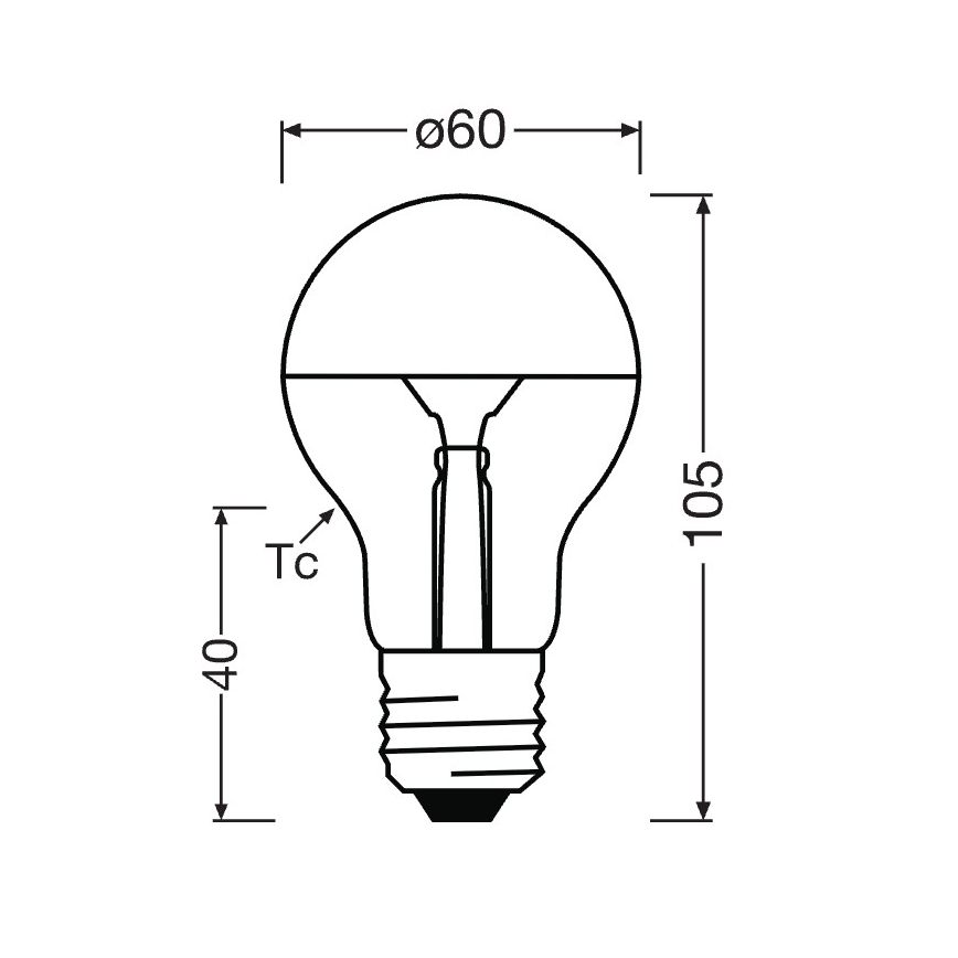 Ampoule LED à tête miroir SUPERSTAR E27/7W/230V 2700K dorée - Osram
