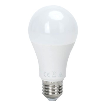 Ampoule LED A60 E27 15W 230V 3000K avec détecteur crépusculaire - Aigostar