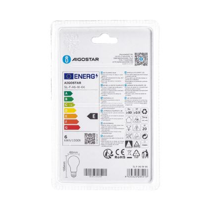 Ampoule LED A60 E27/6W/230V 6500K 330° - Aigostar