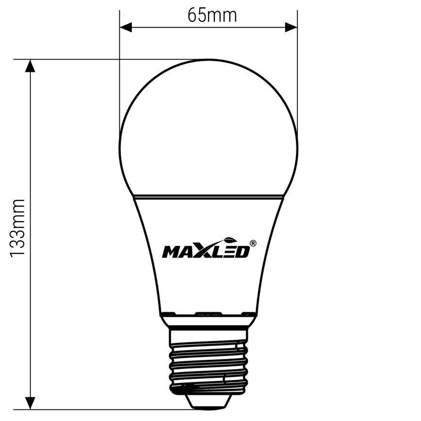 Ampoule LED A65 E27/15W/230V 4000K