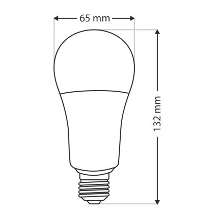 Ampoule LED A65 E27/18W/230V 4200K