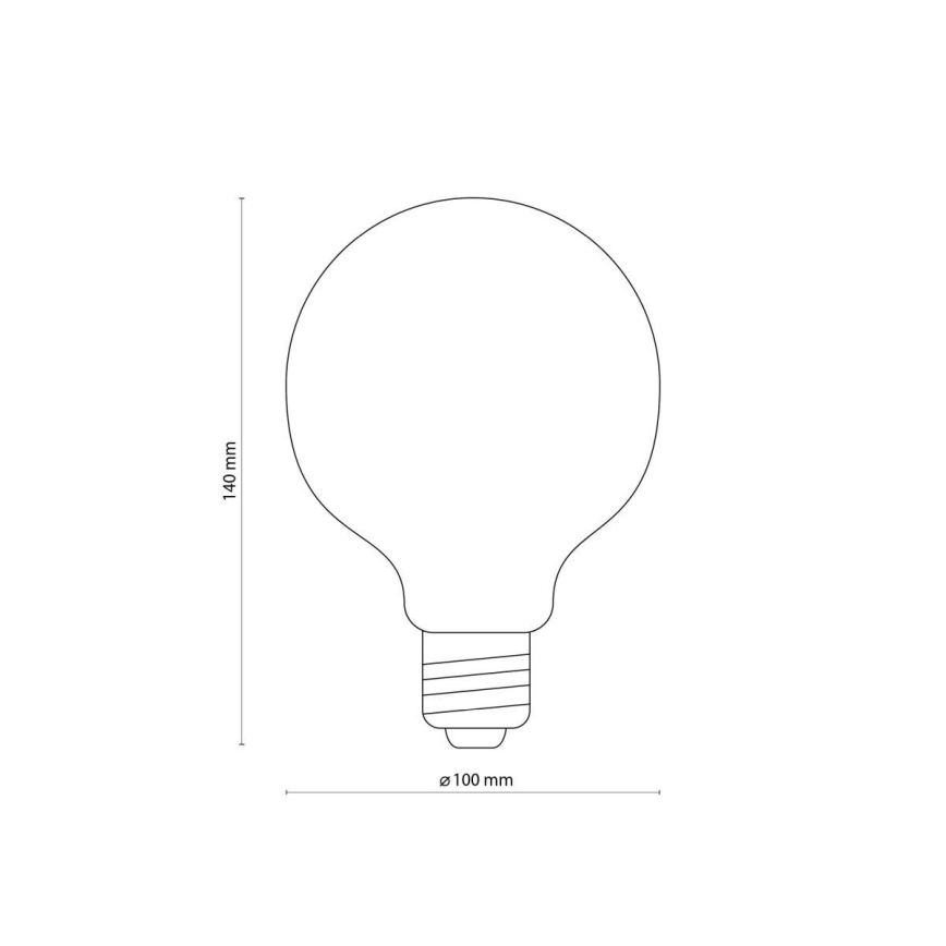 Ampoule LED AMBER G95 E27/6,5W/230V 3200K