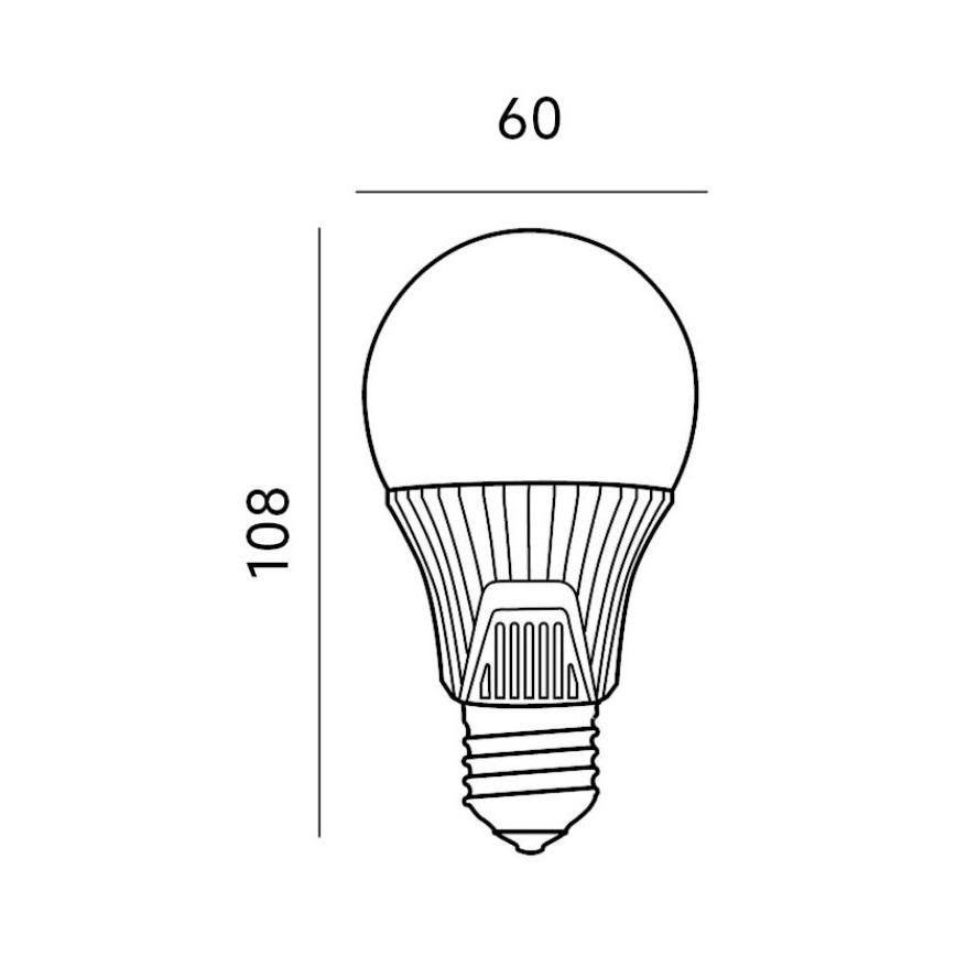 Ampoule LED avec capteur E27/9W/230V 6500K