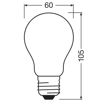Ampoule LED CLASSIC FILAMENT A60 E27/7,2W/230V 2700K - Ledvance
