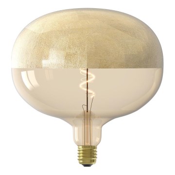 Ampoule LED dimmable à filament E27/4W/230V 1800K dorée, CRI 90, avec coiffe