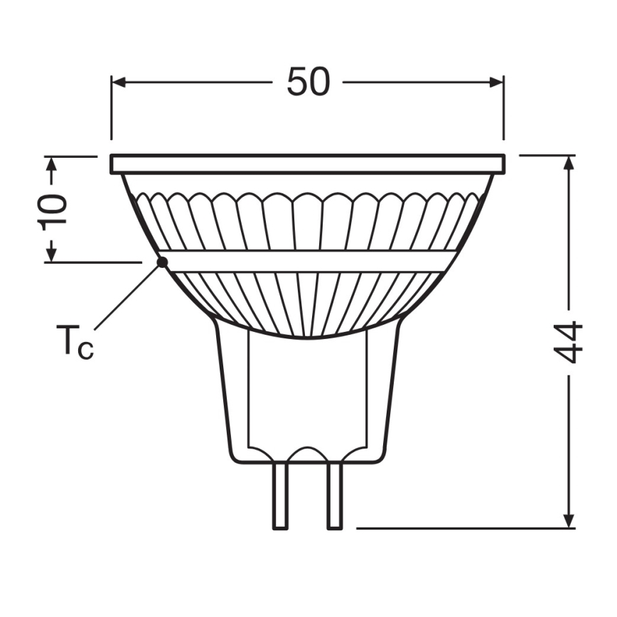 Ampoule LED dimmable MR16 GU5,3/5W/12V 4000K 36° IRC 90 - Osram