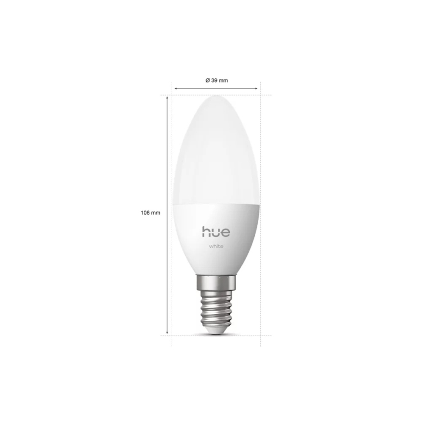 Ampoule LED dimmable Philips Hue White B39 E14/3,9W/230V 2700K