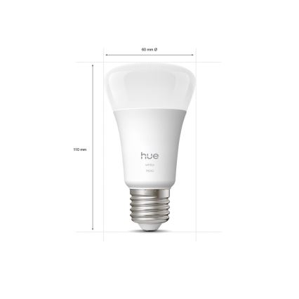 Ampoule LED dimmable Philips Hue WHITE E27/9,5W/230V 2700K