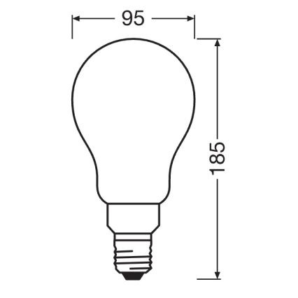 Ampoule LED dimmable STAR E27/24W/230V 4000K - Osram
