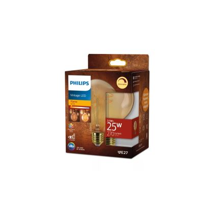Ampoule LED dimmable VINTAGE Philips G95, culot E27, 3,1 W, 230 V, 1800 K