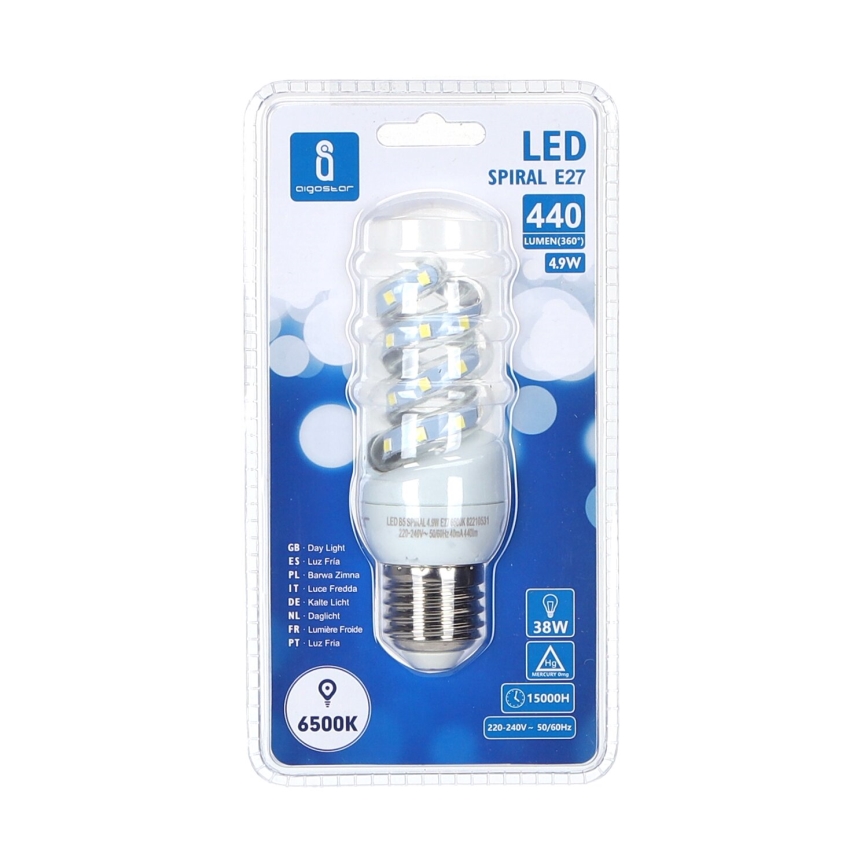 Ampoule LED E27/4,9W/230V 6500K - Aigostar