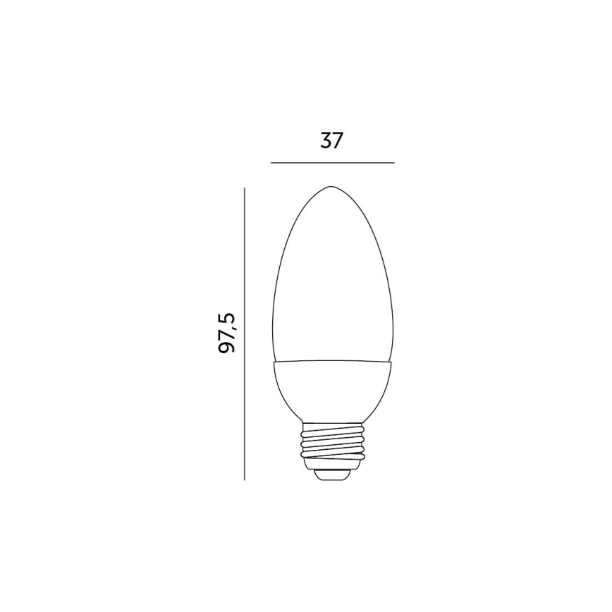 Ampoule LED E27/7W/230V 3000K
