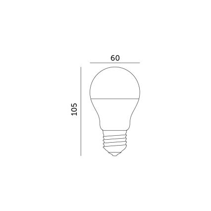 Ampoule LED E27/8,5W/230V 3000K