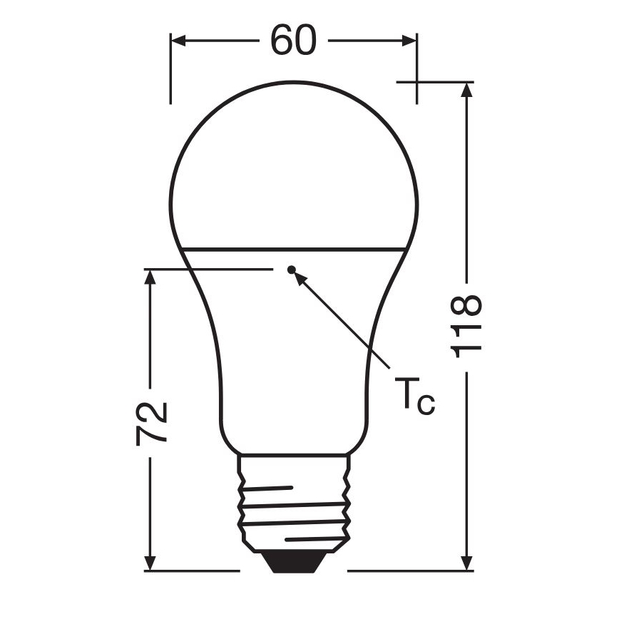 Ampoule LED en plastique recyclé A100 E27/14W/230V 4000K - Osram