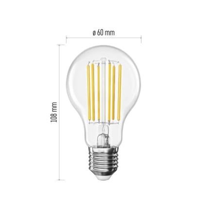 Ampoule LED FILAMENT A60 E27/7,2W/230V 2700K