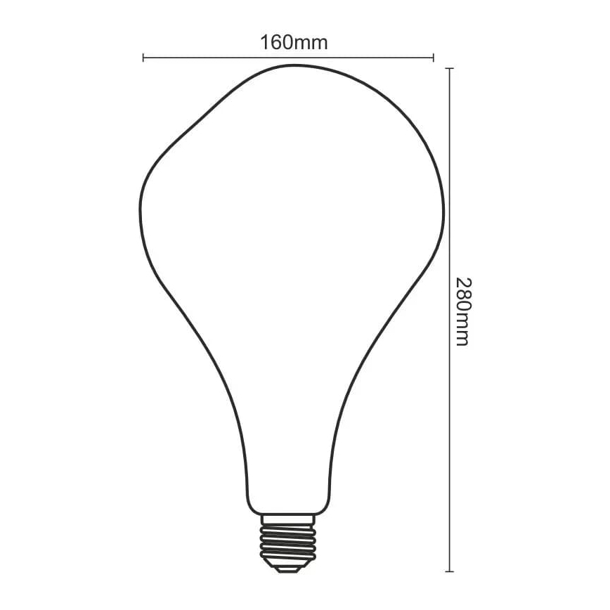 Ampoule LED FILAMENT BUMPED VINTAGE ET160 E27/4W/230V 2000K