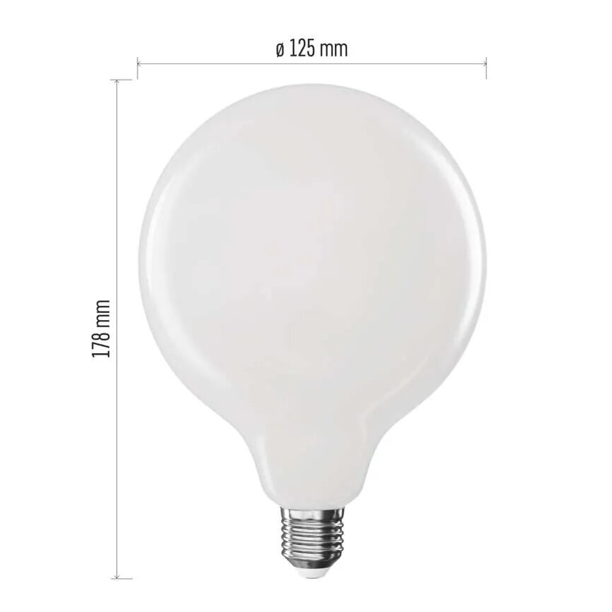 Ampoule LED FILAMENT G125 E27/18W/230V 2700K