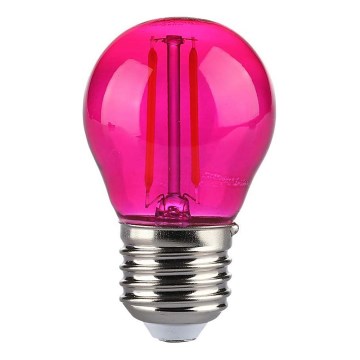 Ampoule LED FILAMENT G45 E27/2W/230V rose