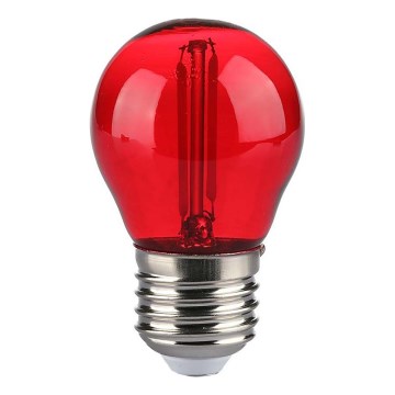 Ampoule LED FILAMENT G45 E27/2W/230V rouge