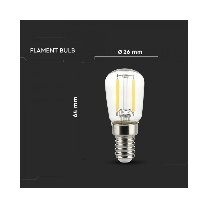 Ampoule LED filament ST26 E14/2W/230V 6500K