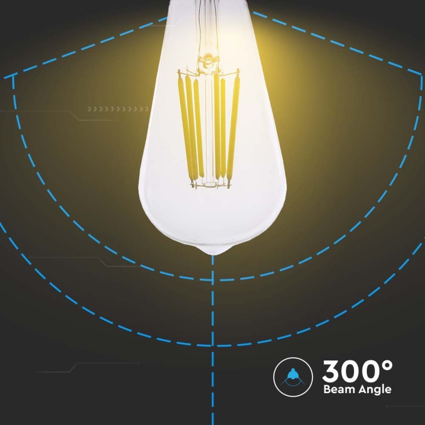Ampoule LED FILAMENT ST64 E27/4W/230V 3000K