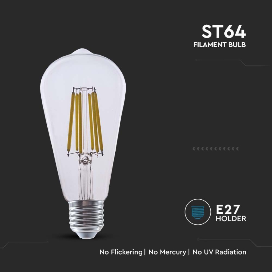 Ampoule LED FILAMENT ST64 E27/4W/230V 3000K
