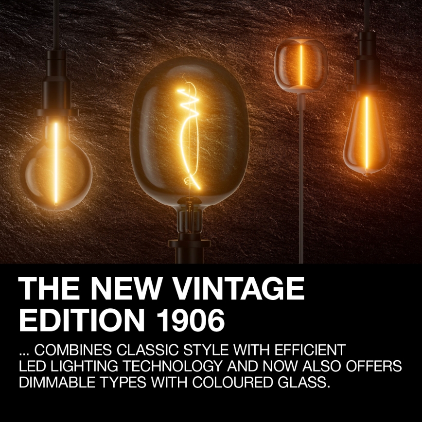 Ampoule LED filament vintage E27/4W/230V 1800K - Osram