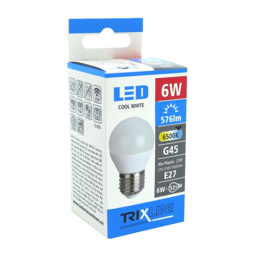 Ampoule LED G45 E27/6W/230V 6500K