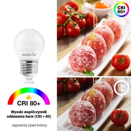 Ampoule LED G45 E27/8W/230V 4000K