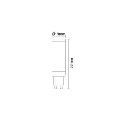 Ampoule LED G9/4,6W/230V 2800K