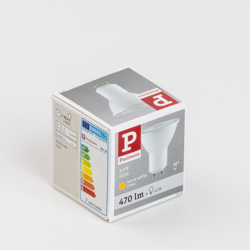 Ampoule LED GU10/6,5W/230V 2700K - Paulmann 28720